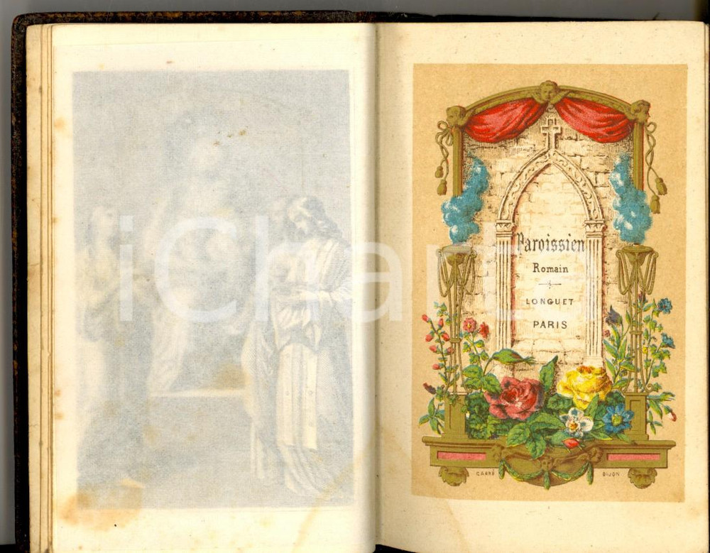 Libro, pubblicazione d epoca 1876 PAROISSIEN ROMAIN Office ImmaculÃ©e Ed. Auguste LONGUET PARIS 1