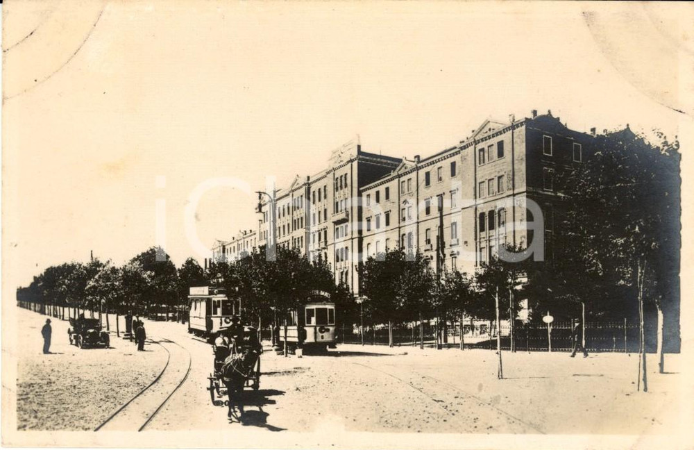 Cartolina originale da collezione 1920 ca VENEZIA LIDO Tram davanti al Grand Hotel DES BAINS Cartolina FP NV 1