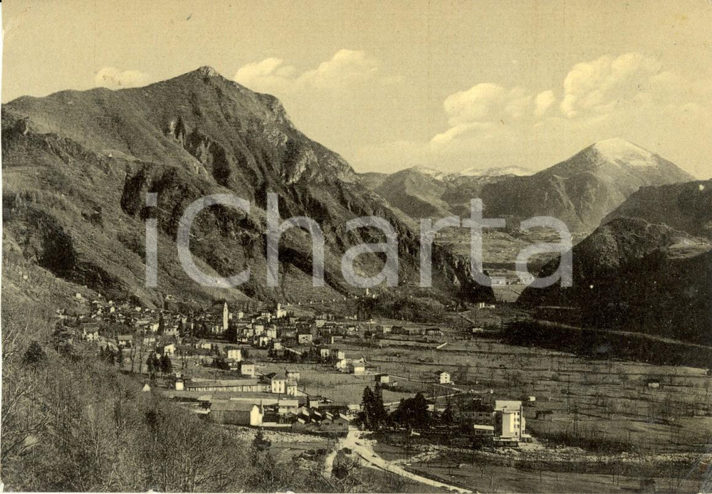 Cartolina originale da collezione 1955 INTROBIO LC Villa SERENA con gola PONTECHIUSO e RESEGONE Cartolina FG VG 1