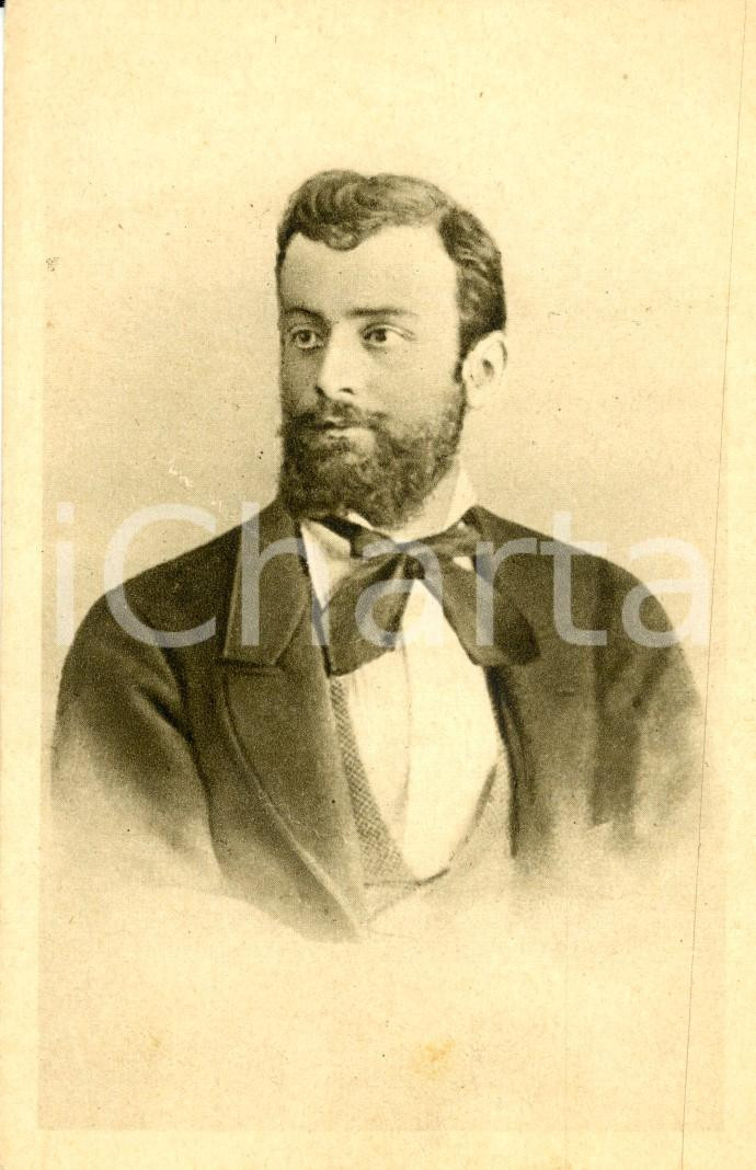 Cartolina originale da collezione 1930 ca Ritratto esploratore e geografo Pellegrino MATTEUCCI Cartolina FP NV 1