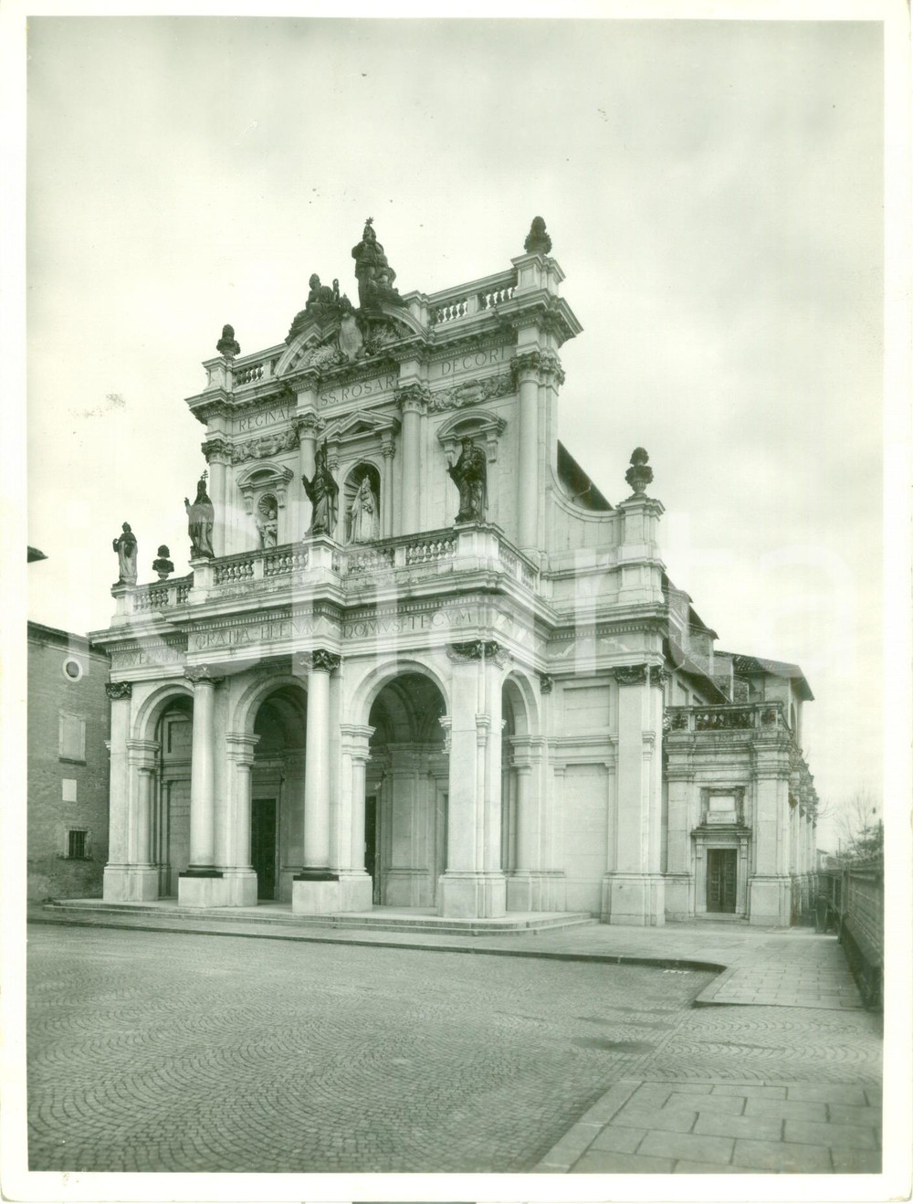 Fotografia d epoca originale 1955 ca FONTANELLATO PR Santuario Beata Vergine Santo Rosario Fotografia 1