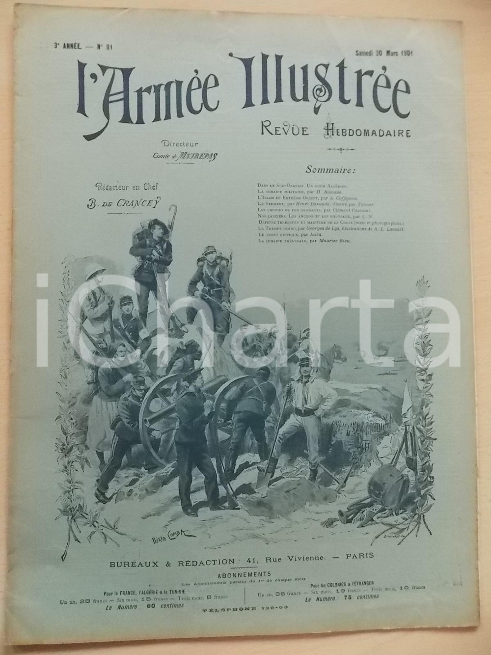 Giornale, rivista storica 1901 ARMEE ILLUSTREE L Islam en Extreme Orient Revue annÃ©e III nÂ° 81 1