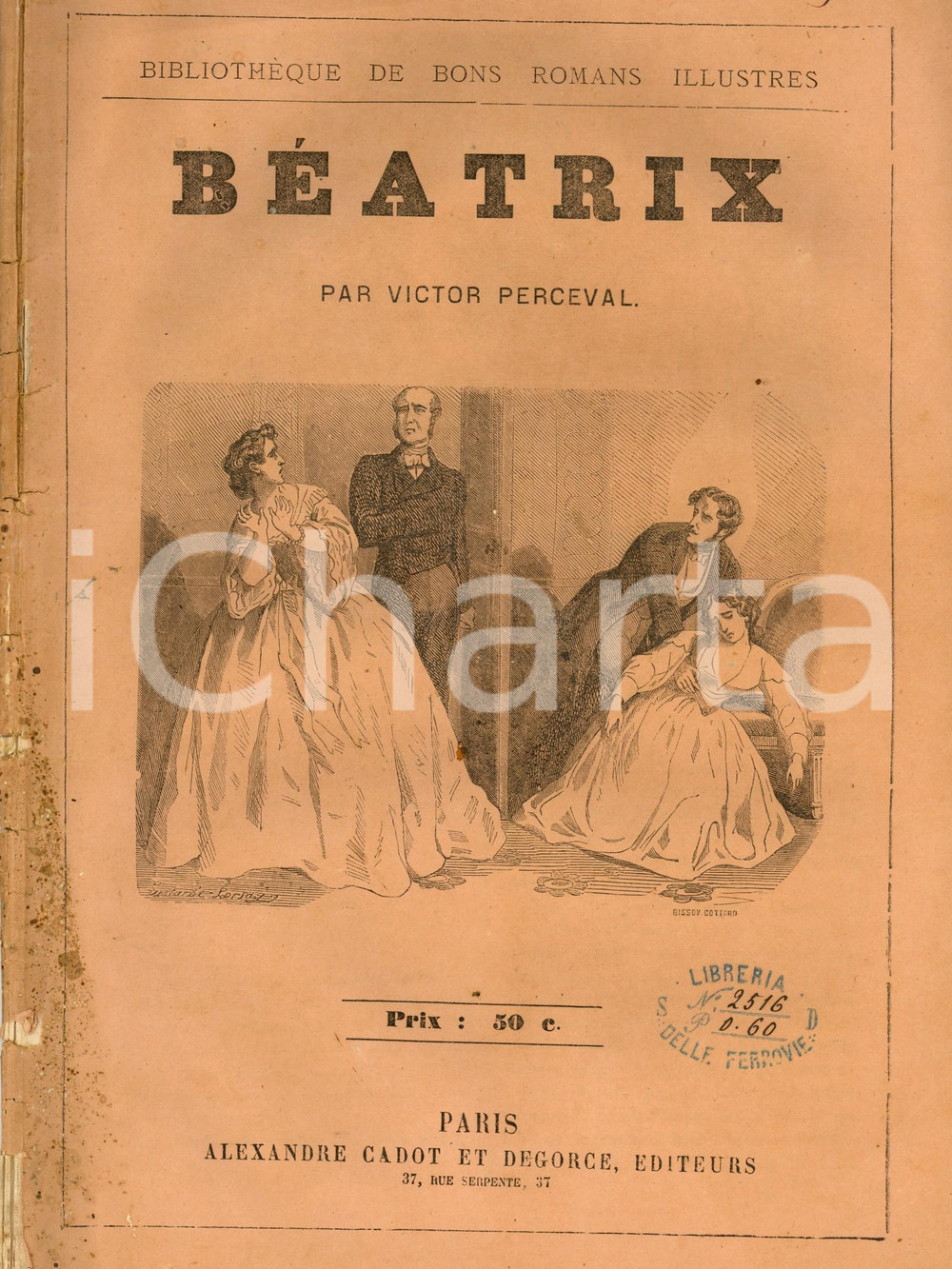 Libro, pubblicazione d epoca 1866 PARIS Victor PERCEVAL BÃ©atrix Ed. Alexandre CADOT et DEGORCE 1