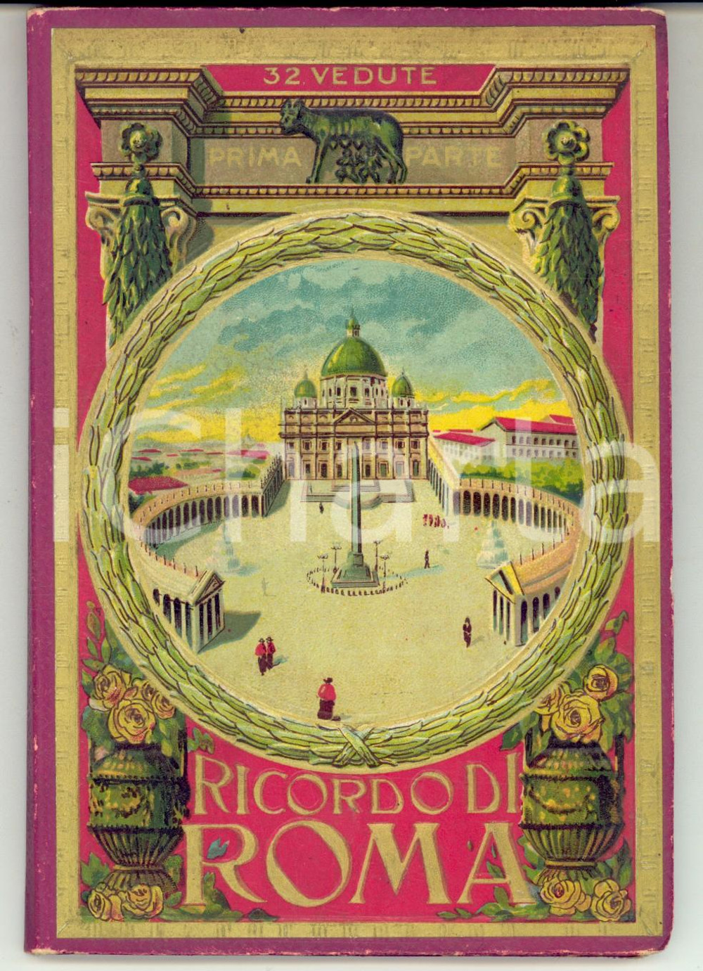 Materiale pubblicitario d’epoca 1930 ca ROMA Album ricordo illustrato con 32 vedute  TURISMO VINTAGE 1