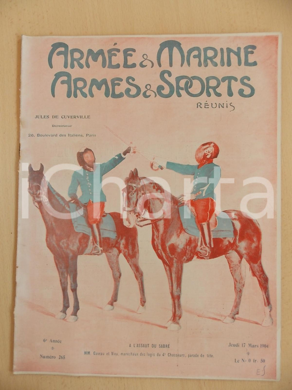 Giornale, rivista storica 1904 ARMEE ET MARINE  ARMES ET SPORTS A l assaut du sabrÃ© Revue 1