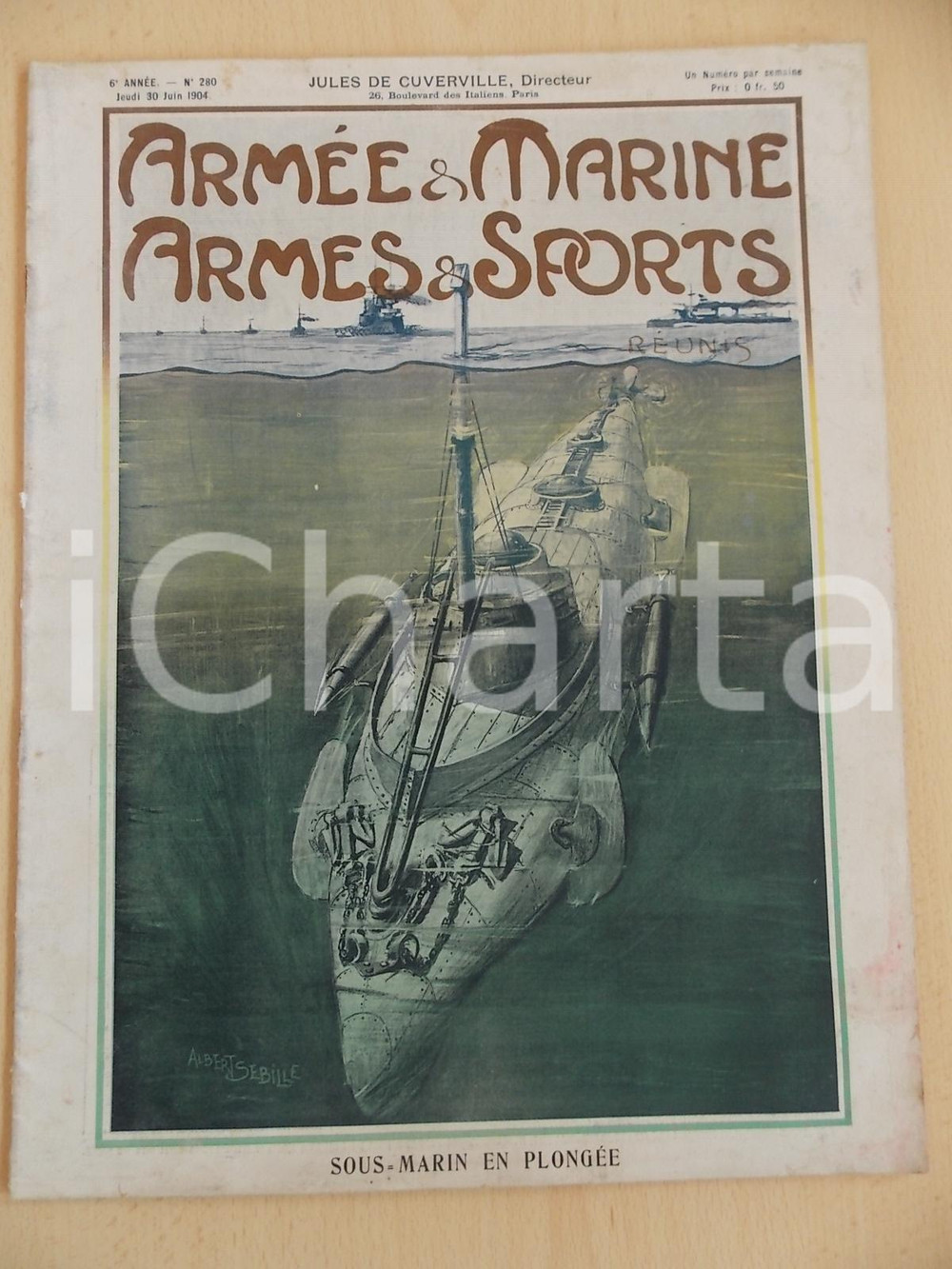 Giornale, rivista storica 1904 ARMEE ET MARINE  ARMES ET SPORTS Raid militaire LYON  VICHY Revue 1