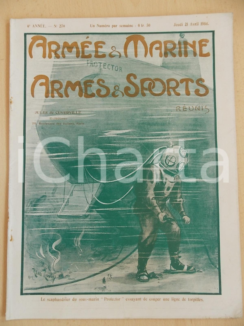 Giornale, rivista storica 1904 ARMEE ET MARINE  ARMES ET SPORTS ZAKARINE roi du LuangPrabang Revue 270 1