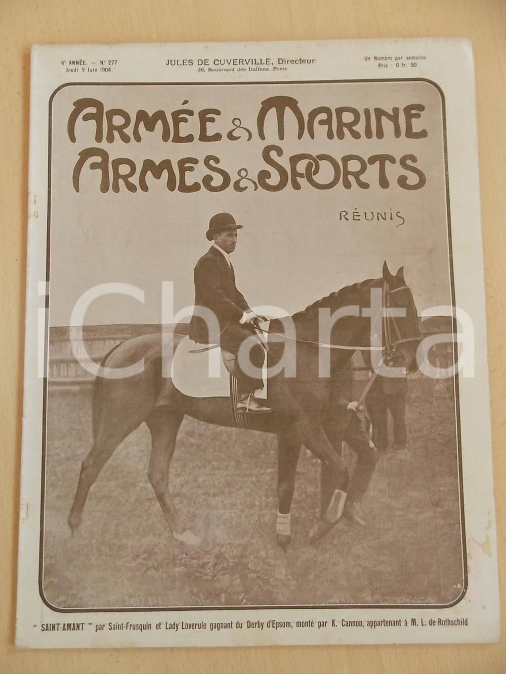 Giornale, rivista storica 1904 ARMEE ET MARINE  ARMES ET SPORTS La Coupe GORDON BENNETT Revue 1
