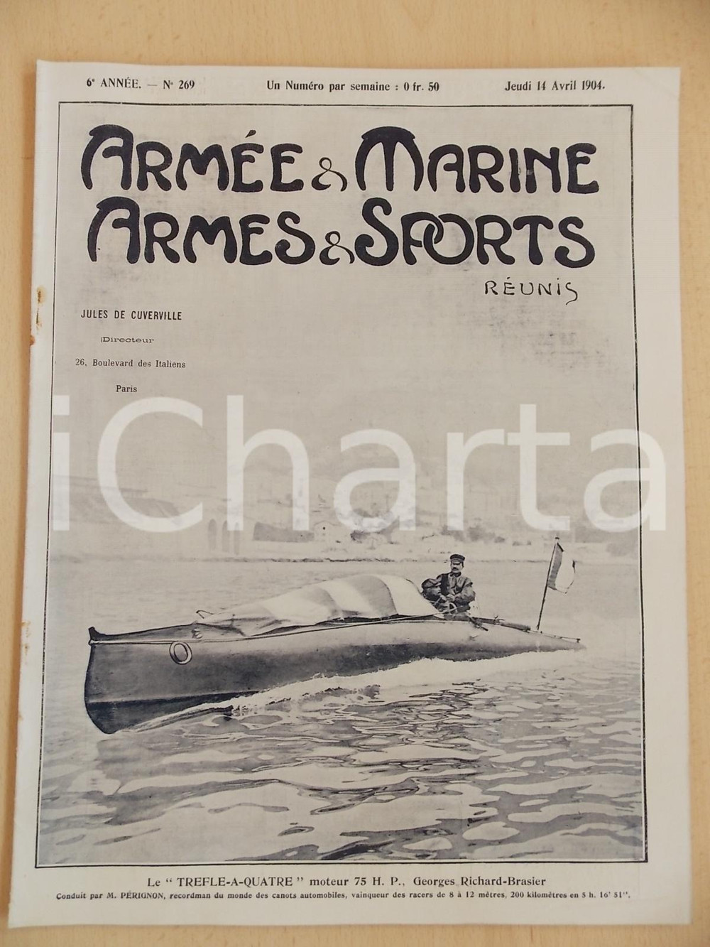 Giornale, rivista storica 1904 ARMEE ET MARINE  ARMES ET SPORTS Les musiques militaires Revue n° 269 1