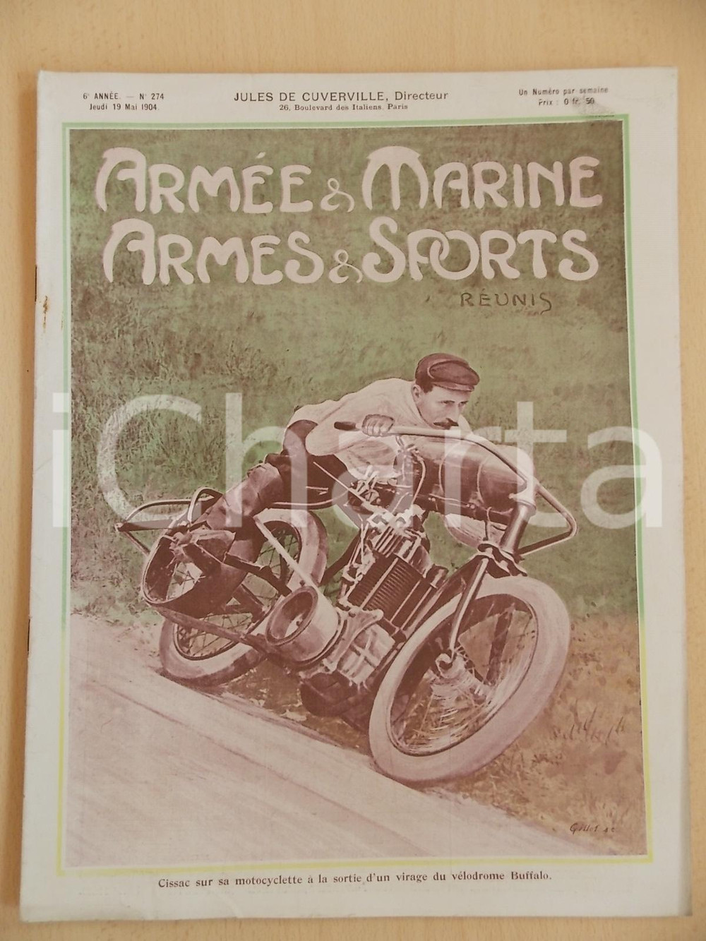 Giornale, rivista storica 1904 ARMEE ET MARINE  ARMES ET SPORTS Coupe Gordon BENNETT Revue nÂ° 274 1