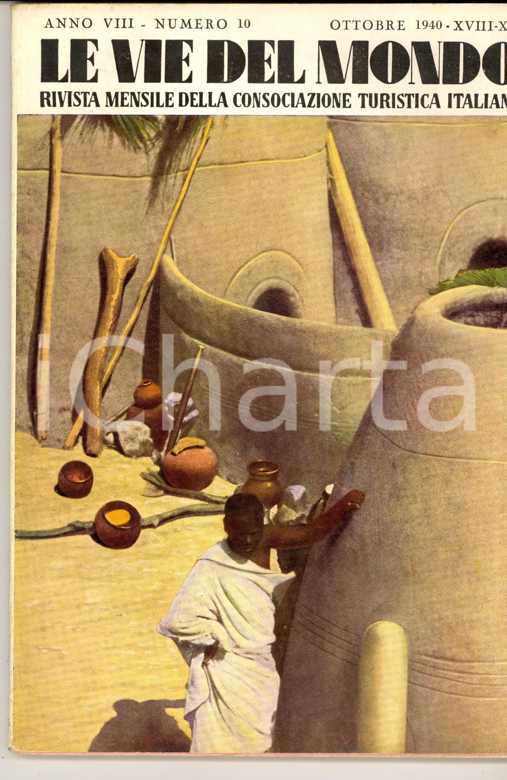 Giornale, rivista storica 1940 LE VIE DEL MONDO TCI Il Sudan angloegiziano Rivista anno VIII nÂ° 10 1