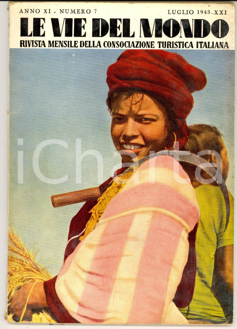 Giornale, rivista storica 1943 LE VIE DEL MONDO TCI Il Vallo Atlantico Rivista anno XI nÂ° 7 1