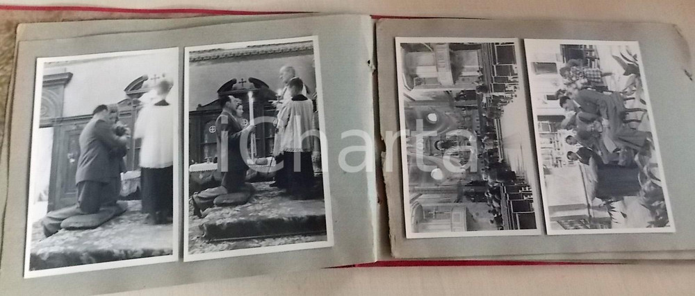 Fotografia d epoca originale 1940 ca MAGENTA MI Album di matrimonio basilica SAN MARTINO con 23 fotografie 1