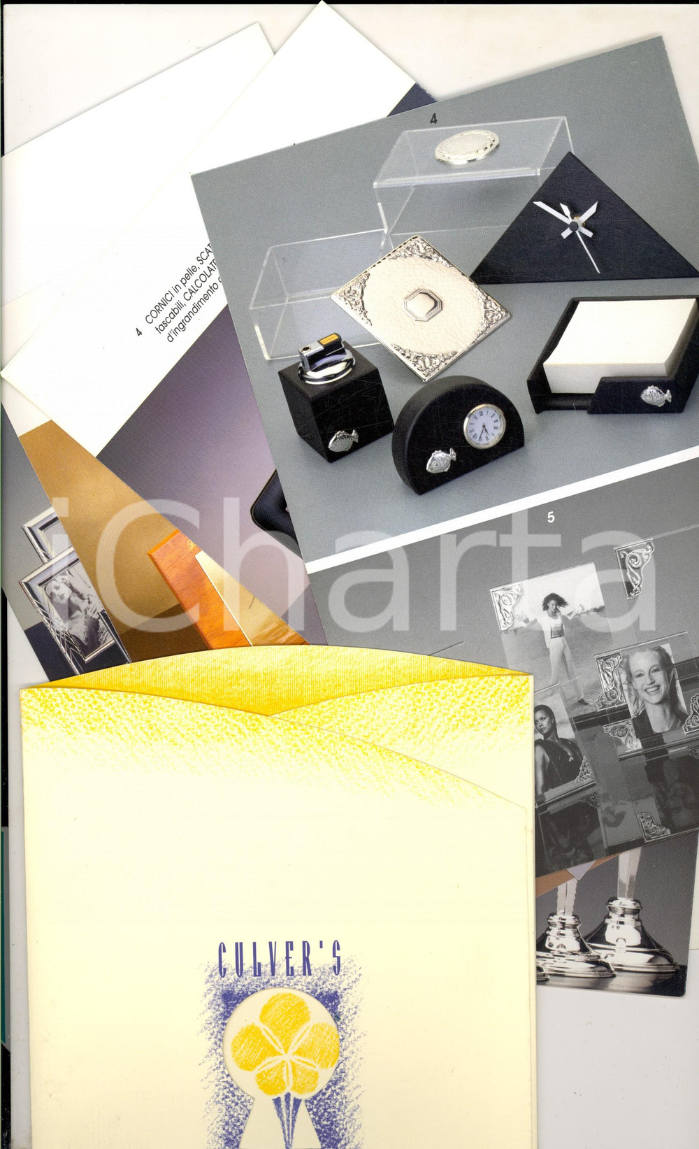 Materiale pubblicitario d’epoca 1980 ca GENOVA Ditta CULVER S Argento Catalogo PUBBLICITARIO ILLUSTRATO 1