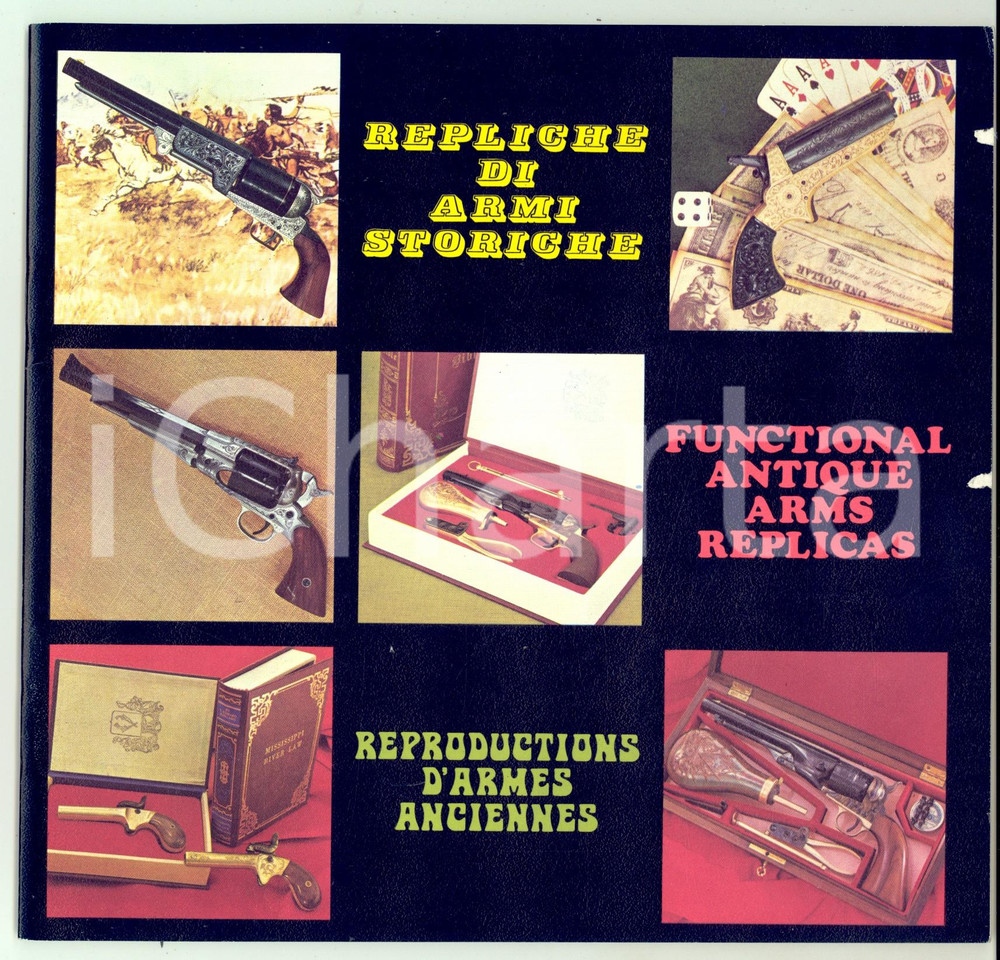 Materiale pubblicitario d’epoca 1970 ca BRESCIA Ditta MAINARDI Repliche di armi storiche Catalogo ILLUSTRATO 1