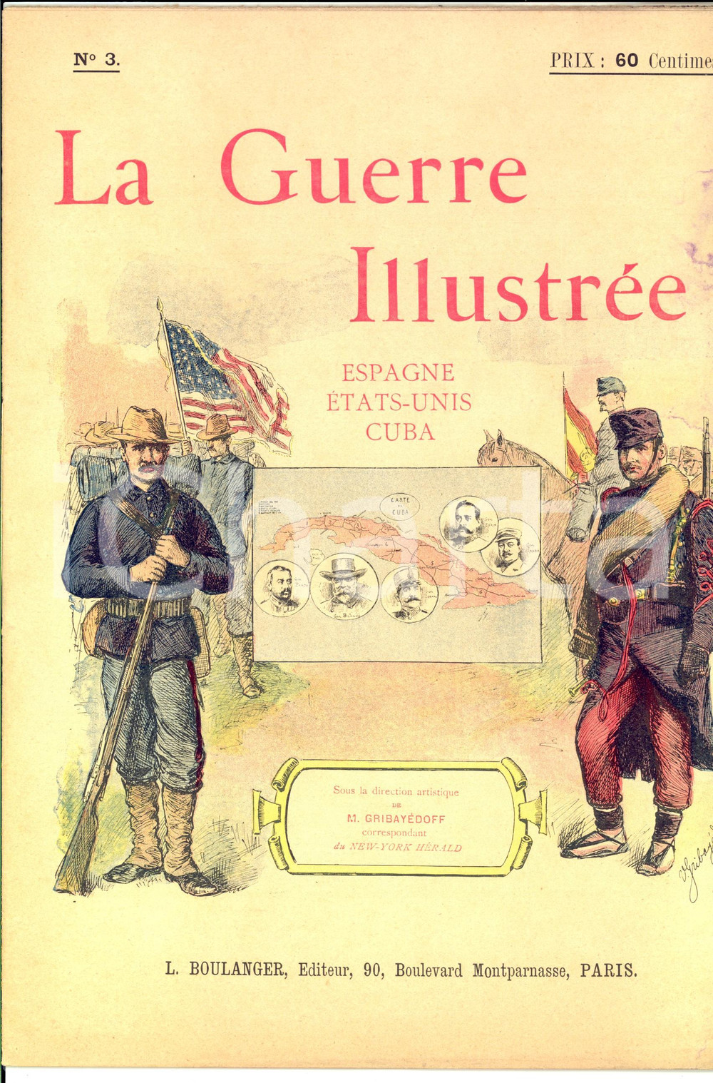 Giornale, rivista storica 1880 ca LA GUERRE ILLUSTREE Les Philippines Revue nÂ° 3 ed. BOULANGER 1