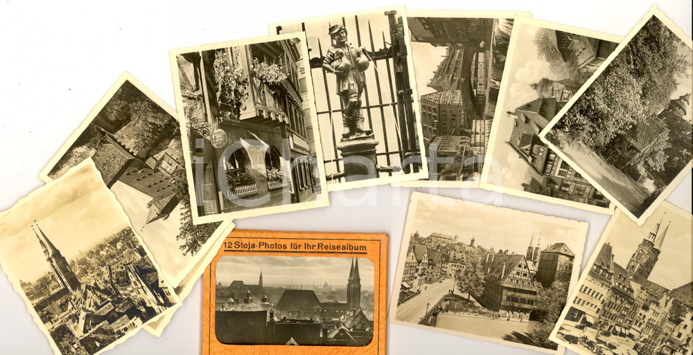 Materiale pubblicitario d’epoca 1950 ca NURNBERG D 12 StojaPhotos fur Ihr Reisealbum TURISMO VINTAGE 1