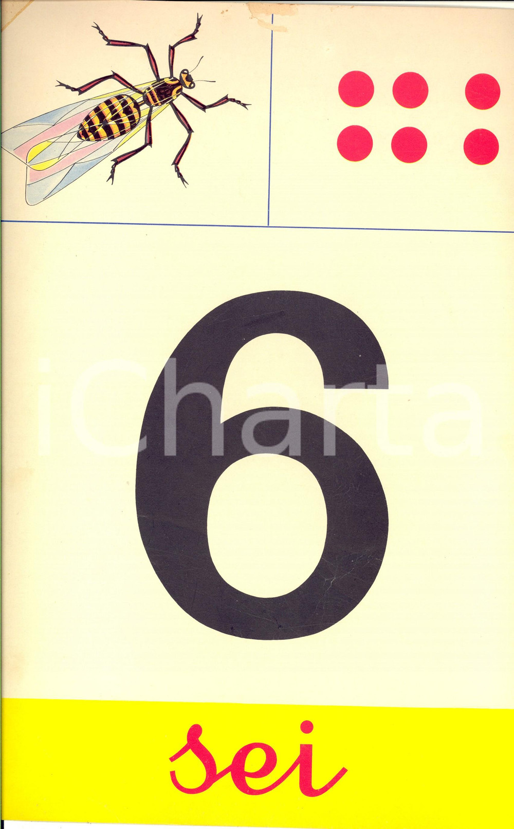 Stampa, bozzetto originale 1970 SCUOLE ELEMENTARI Numeratore murale ILLUSTRATO Sei Ed. LA SCUOLA 22x35 1