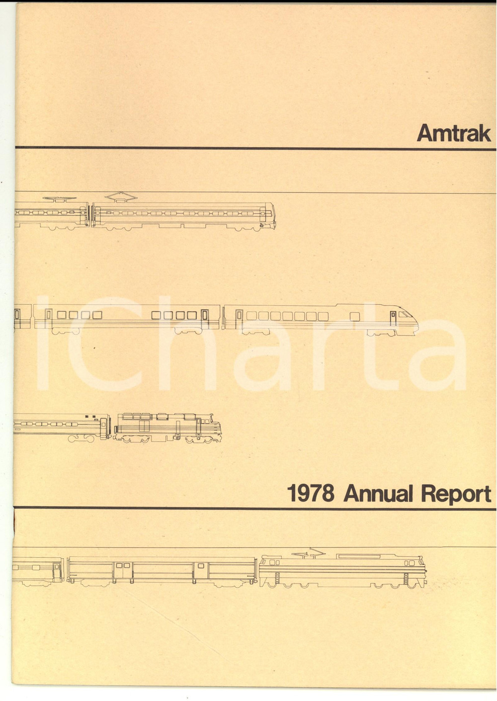 Libro, pubblicazione d epoca 1978 USA AMTRAK National Railroad Passenger Corporation   Annual Report 1