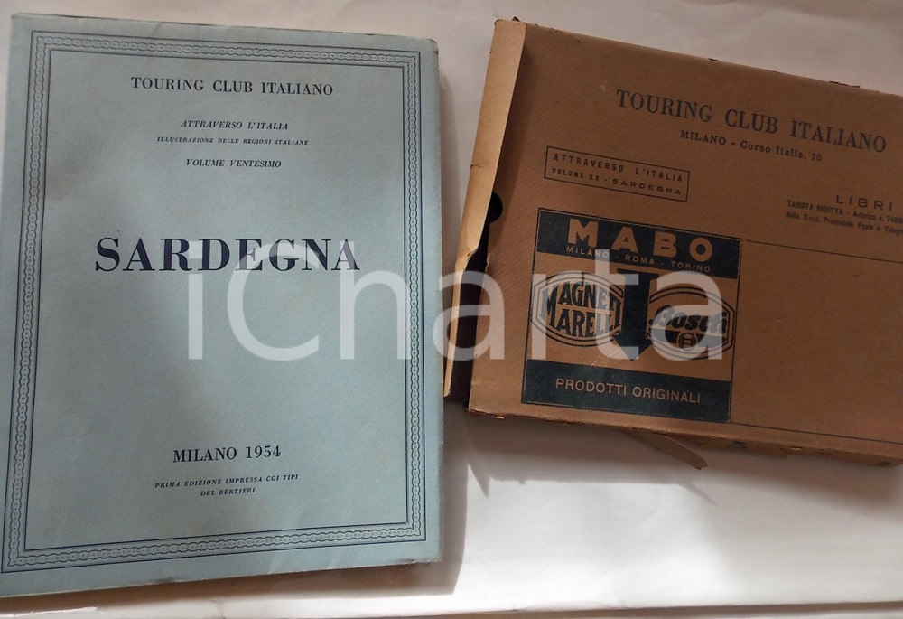 Libro, pubblicazione d epoca 1954 TOURING CLUB ITALIANO Attraverso l Italia SARDEGNA Volume 20 1