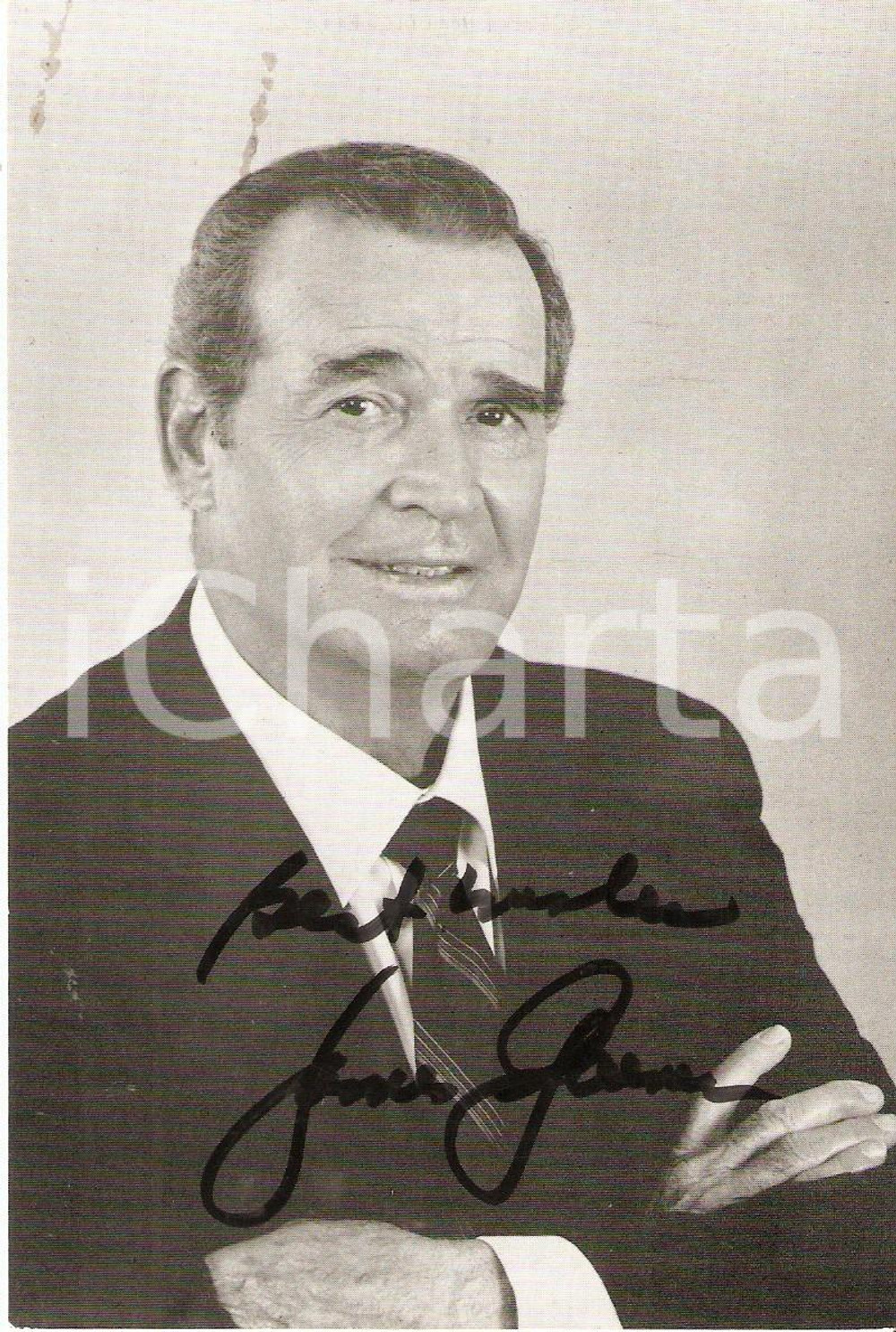 Autografo originale 1975 ca CINEMA Actor James GARNER Signature Cartolina con AUTOGRAFO 1