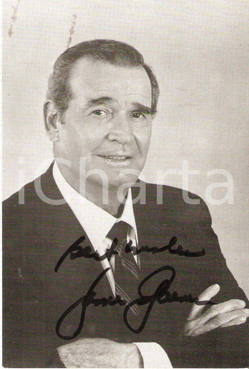 Autografo originale 1975 ca CINEMA Actor James GARNER Signature Cartolina con AUTOGRAFO 1
