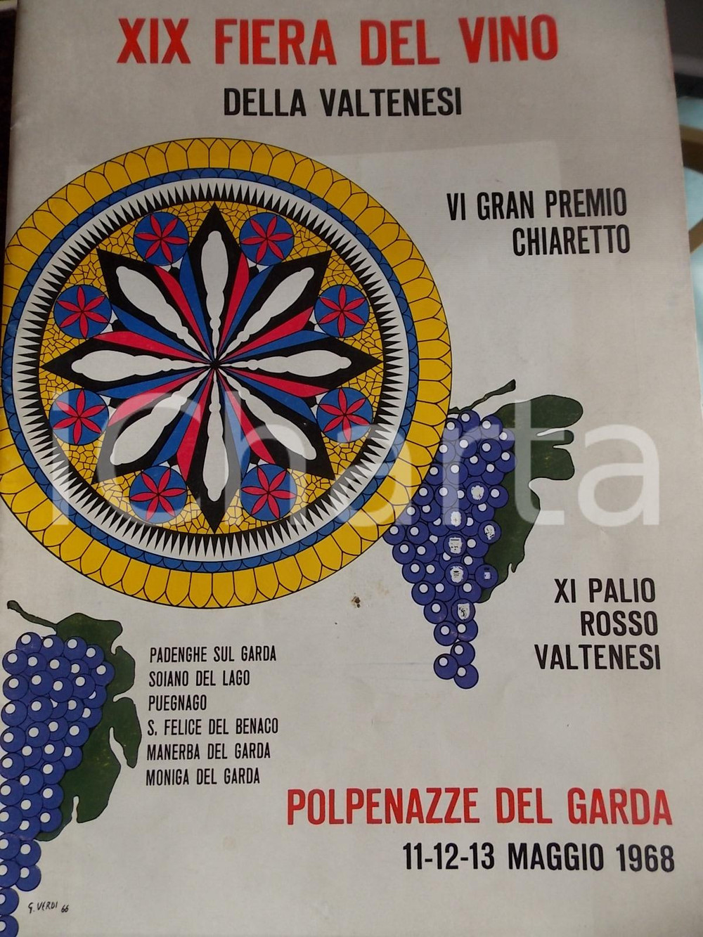 Materiale pubblicitario d’epoca 1968 POLPENAZZE DEL GARDA BS XIX FIERA DEL VINO Rivista pubblicitaria 1