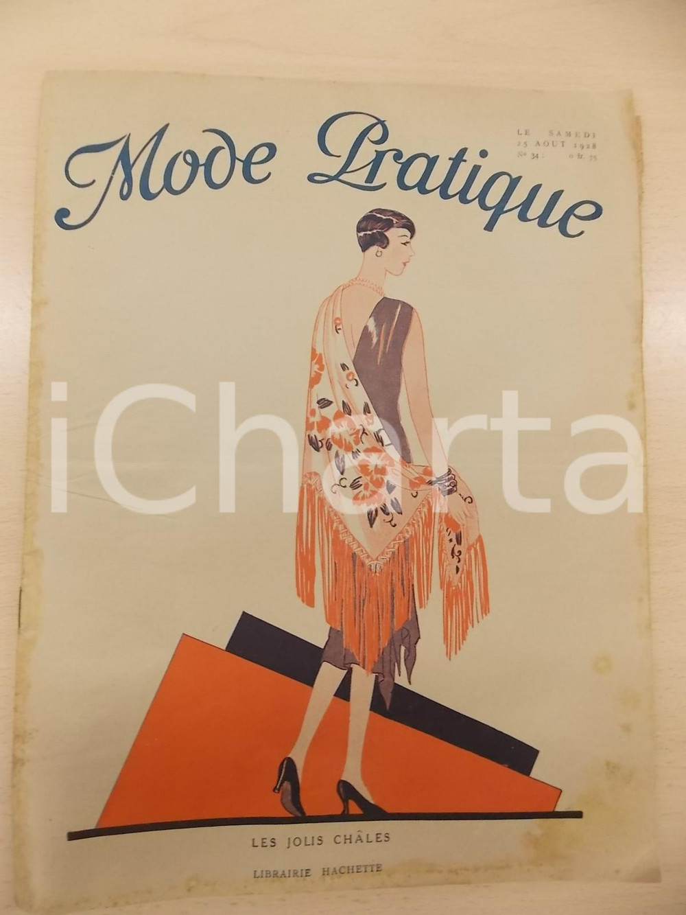 Aout 1928 PARIS MODE PRATIQUE Journal femme et maison n° 34 - Les jolis châles 