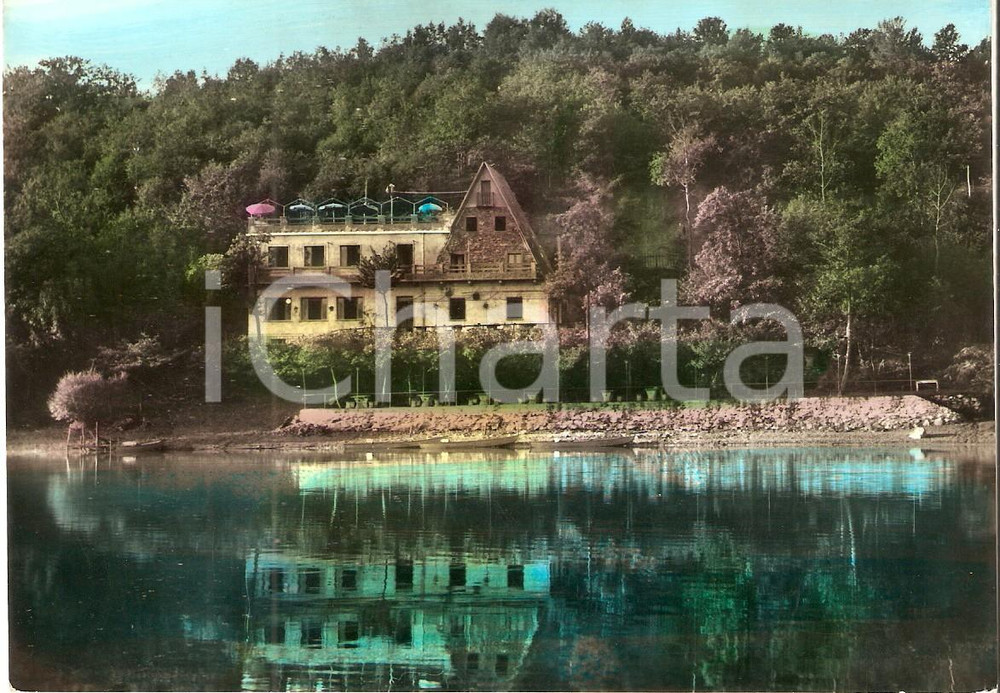 Cartolina originale da collezione 1959 AVIGLIANA TO Ristorante Taverna del Lago Cartolina FG VG 1
