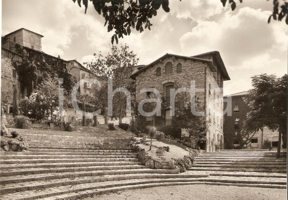 Cartolina originale da collezione 1955 ca ASSISI PG La Cittadella PRO CIVITATE CHRISTIANA Panorama Cartolina FG 1