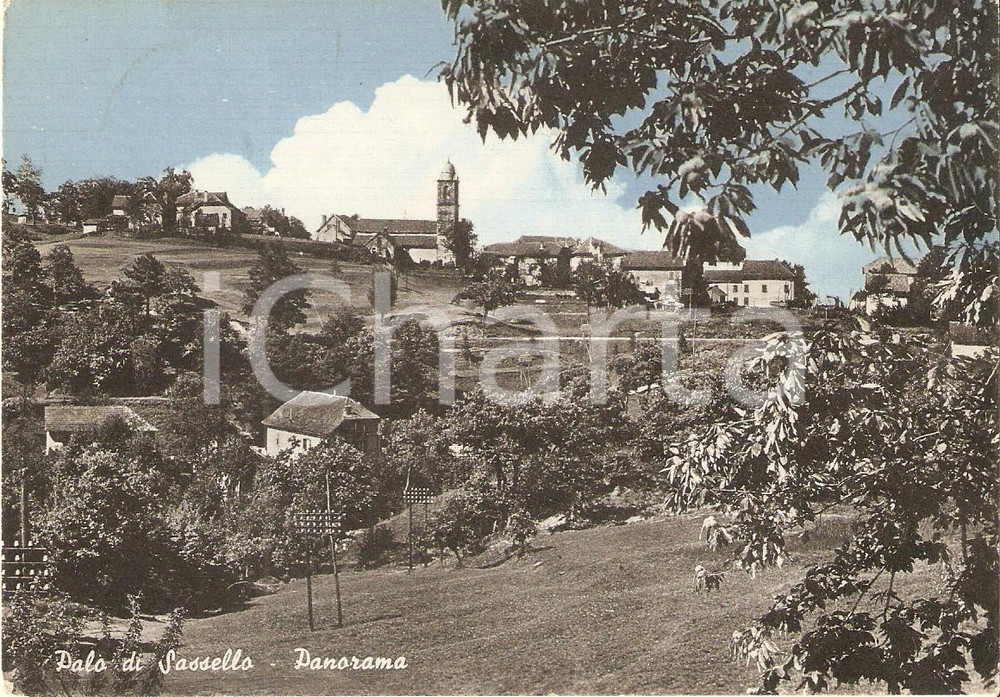Cartolina originale da collezione 1950 ca SASSELLO SV Frazione PALO Panorama Cartolina FG VG 1