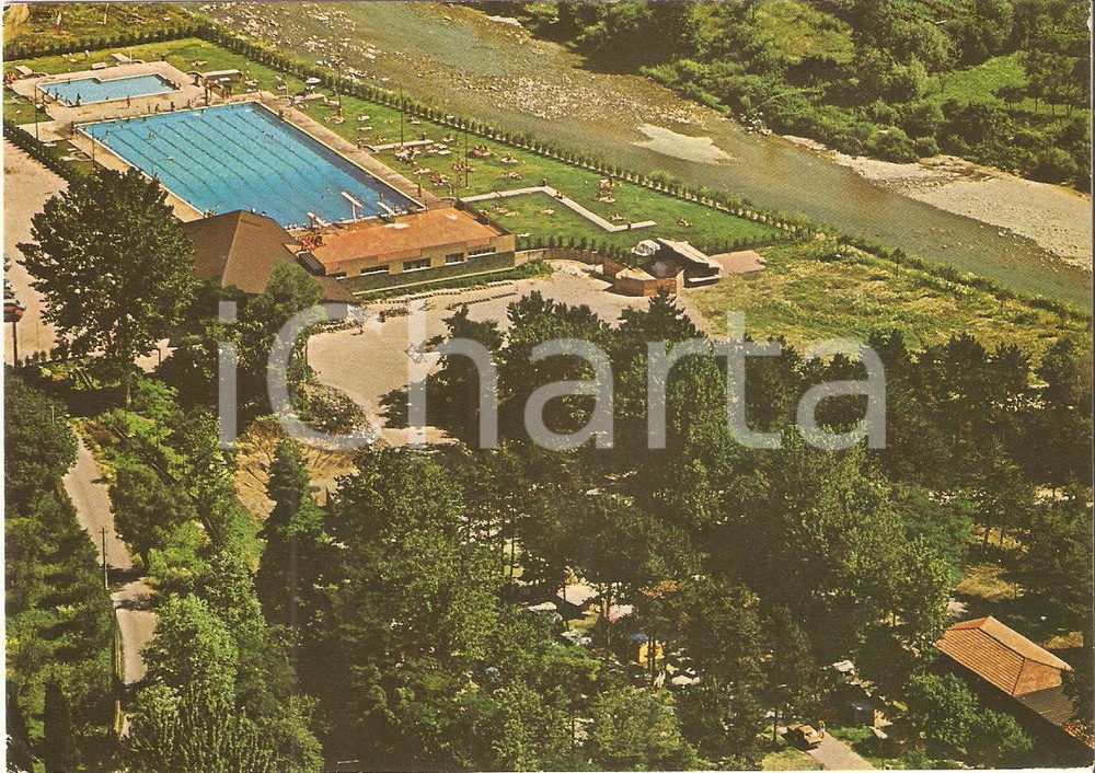 Cartolina originale da collezione 1984 ARCO TN Panorama con Camping Arco Cartolina FG VG 1