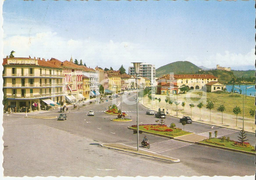 1968 ARONA (VB) Panorama con Hotel SEMPIONE *Cartolina FG VG