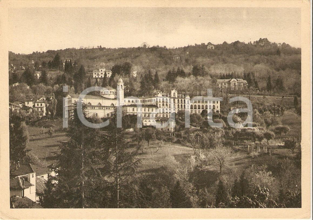 Cartolina originale da collezione 1950 ca STRESA VB Panorama con Collegio ROSMINI Cartolina FG NV 1