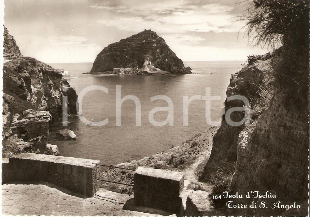 Cartolina originale da collezione 1955 ca ISCHIA NA Torre di Sant Angelo Cartolina FG VG 1