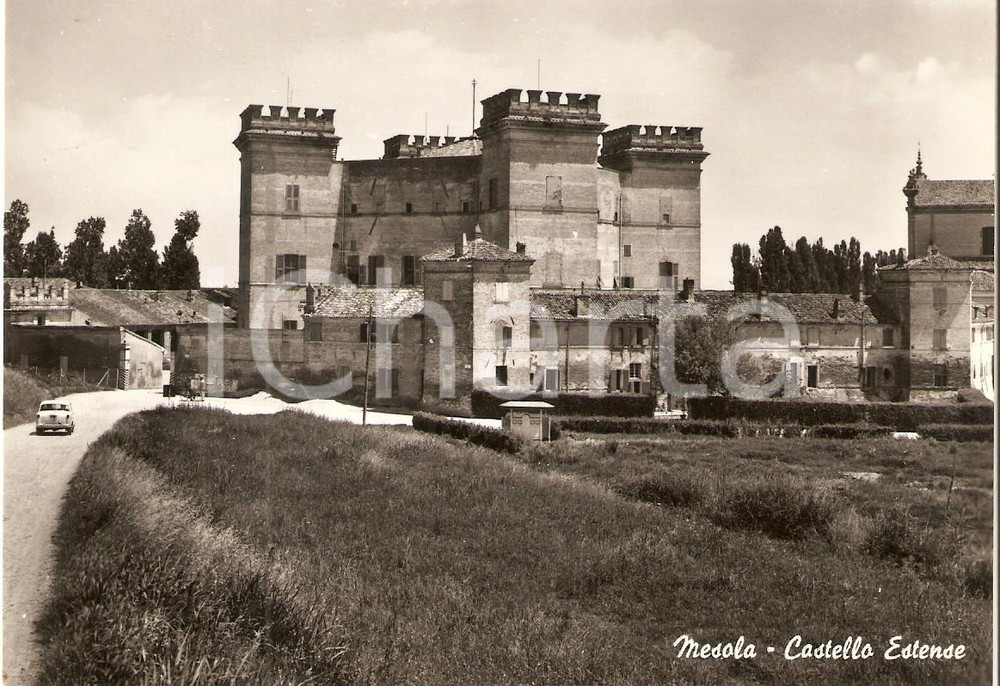 Cartolina originale da collezione 1955 ca MESOLA FE Veduta del Castello Estense Cartolina FG NV 1