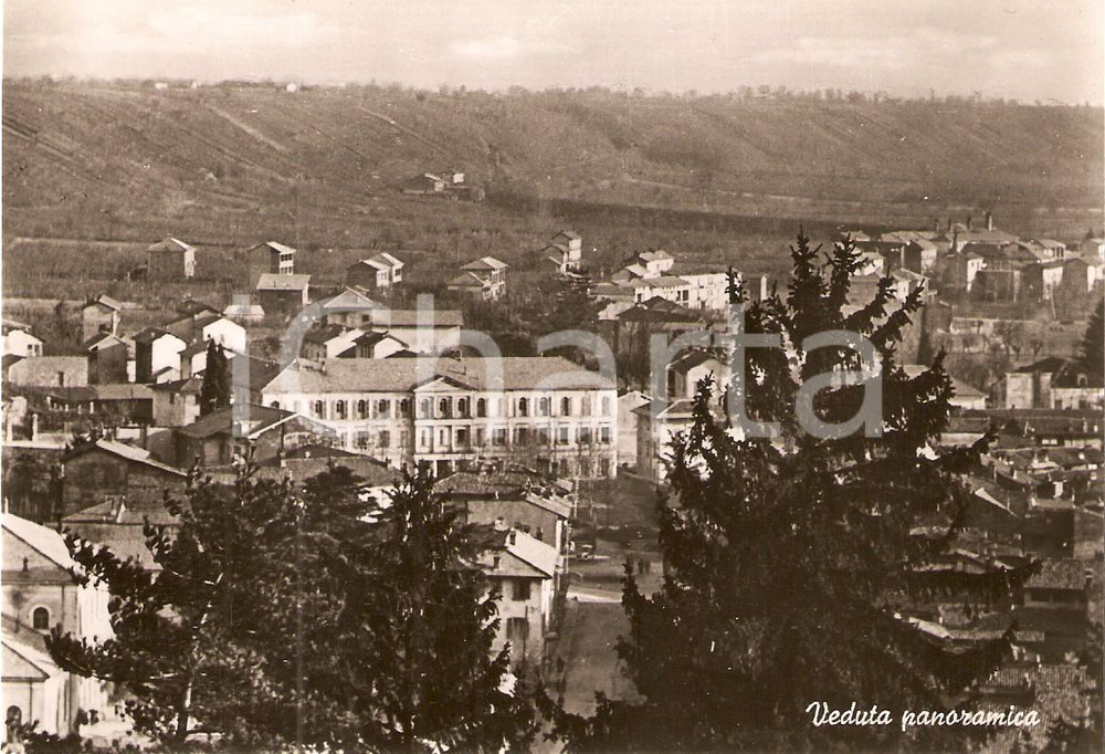 Cartolina originale da collezione 1950 ca ROMAGNANO SESIA NO Collegio Convitto CURIONI Panorama Cartolina FG NV 1