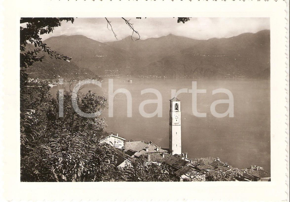 Cartolina originale da collezione 1954 OGGEBBIO VB Panorama con campanile Cartolina FG NV 1