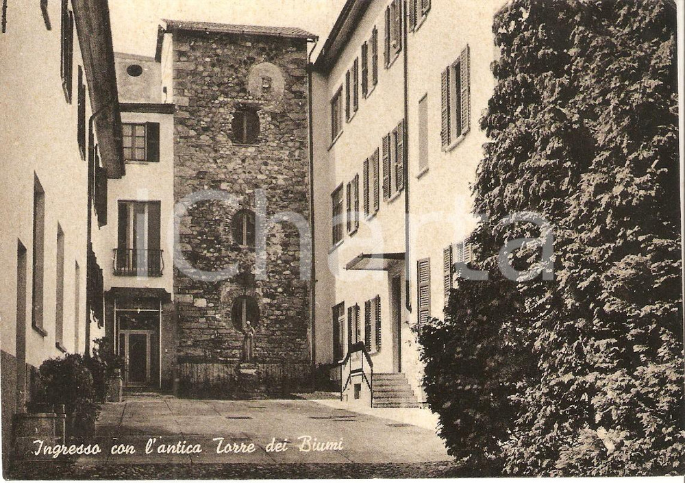 Cartolina originale da collezione 1962 BIUMO SUPERIORE VA Casa Maria Immacolata Torre dei Biumi Cartolina FG VG 1