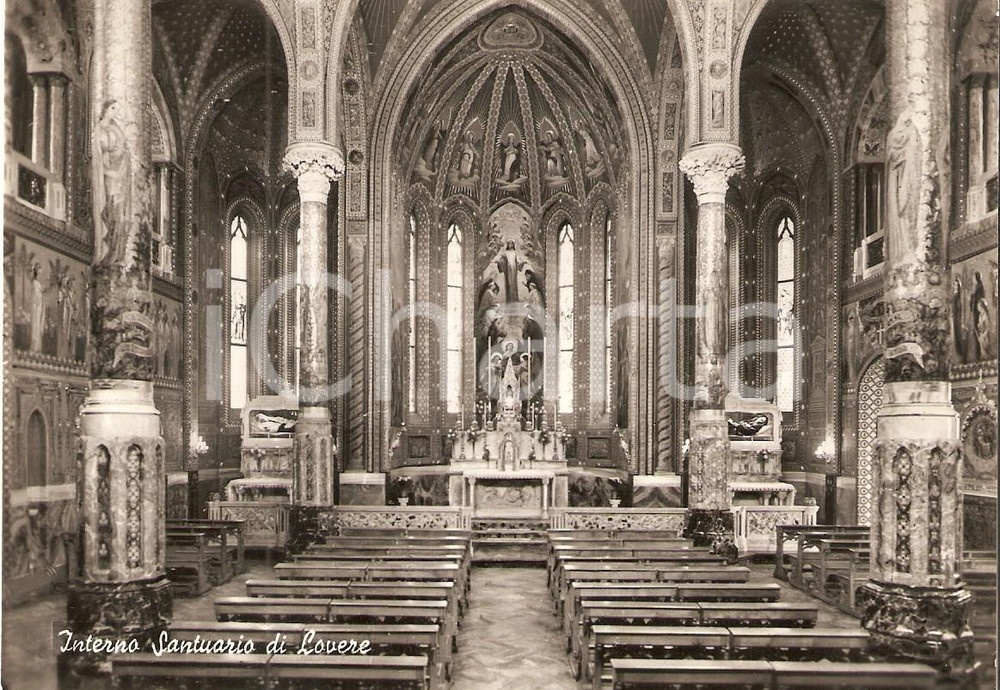 Cartolina originale da collezione 1961 LOVERE BS Santuario Sante Bartolomea CAPITANIO Vincenza GEROSA Cartolina 1
