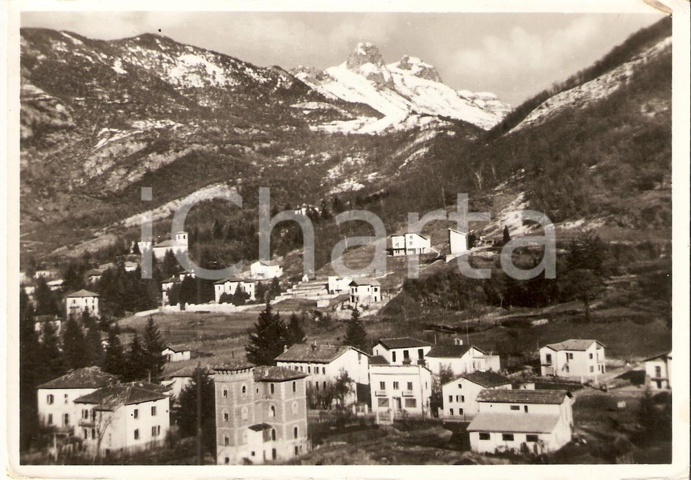 Cartolina originale da collezione 1959 CANZO CO Panorama con Corni Cartolina FG VG 1
