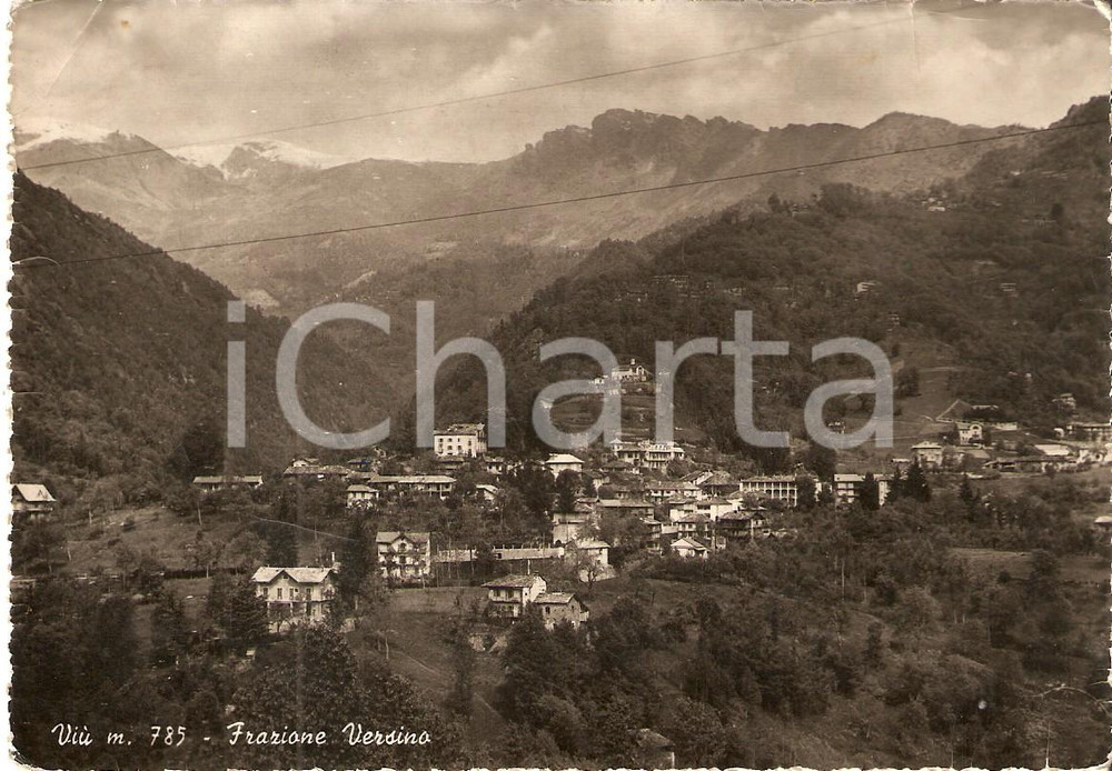 Cartolina originale da collezione 1950 ca VIU  TO Frazione VERSINO Panorama Cartolina FG VG 1