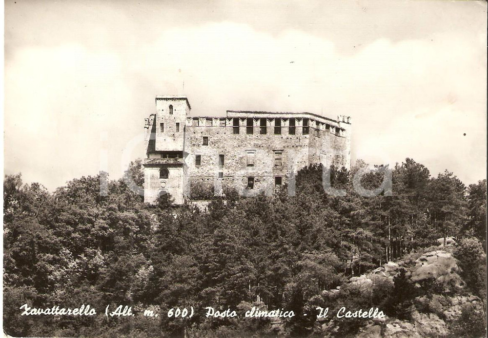 Cartolina originale da collezione 1963 ZAVATTARELLO PV Panorama con Castello Cartolina FG VG 1
