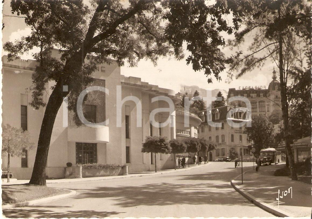 Cartolina originale da collezione 1949 AIXLESBAINS FRANCE Boulevard du DocteÃ¹r Brachot Cartolina FG VG 1