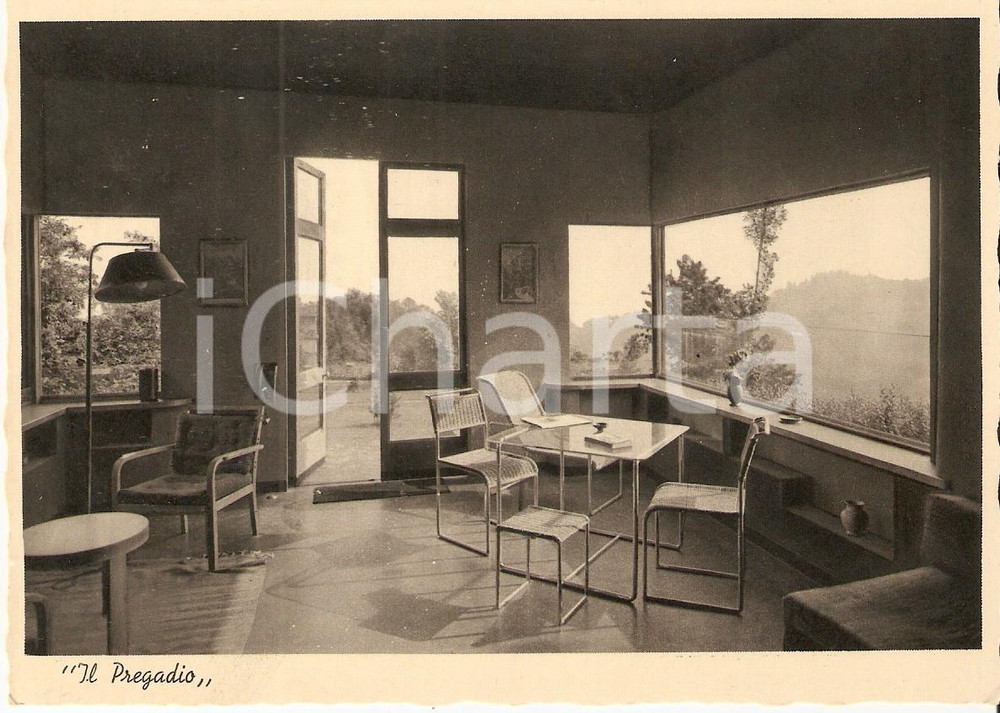 Cartolina originale da collezione 1950 ca Collina di TORINO ? Il Pregadio di Aldo Morbelli Cartolina FG NV 1