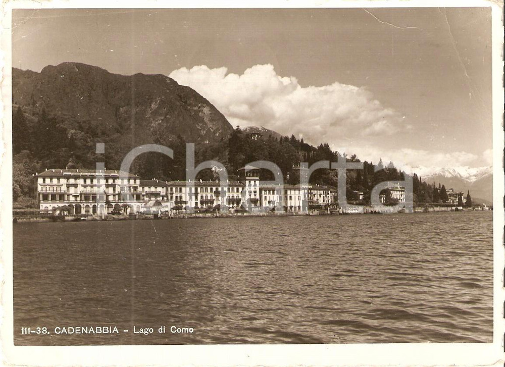 1958 GRIANTE (CO) Frazione CADENABBIA Lago di Como *Cartolina FG VG