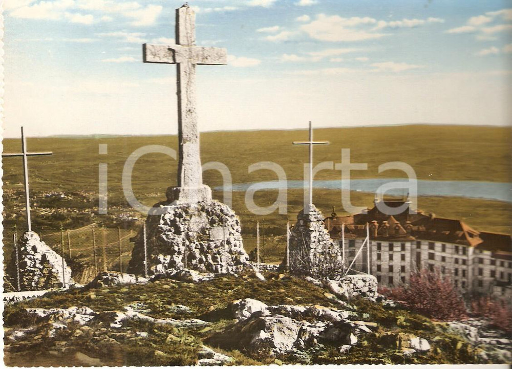 Cartolina originale da collezione 1950 ca VARESE Monte Campo dei Fiori  Le tre croci Cartolina FG NV 1