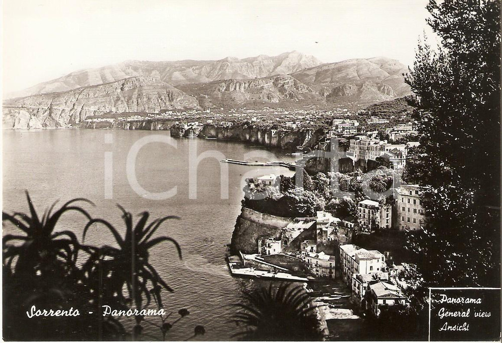 Cartolina originale da collezione 1955 ca SORRENTO NA Panorama della cittÃ  Cartolina FG NV 1