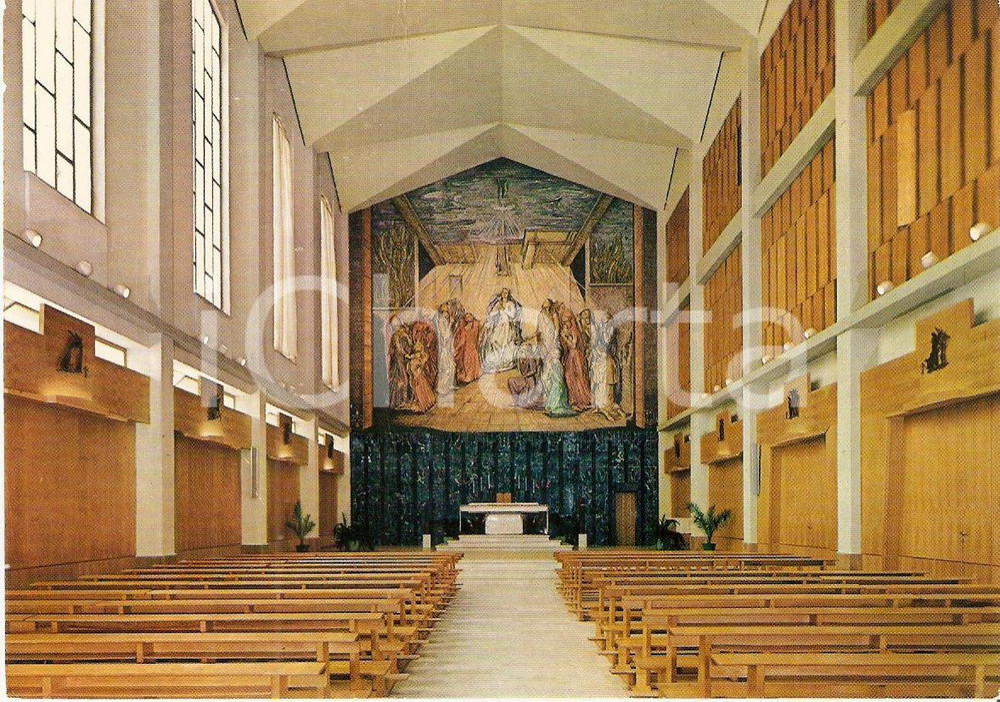 Cartolina originale da collezione 1975 ca CAGLIARI Seminario arcivescovile  Interno Cartolina FG NV 1