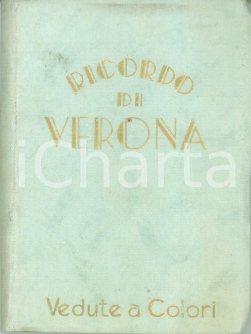 Fotografia d epoca originale 1950 ca VERONA Vedutine della cittÃ  18 vedute a colori Libretto cm 8 x 11 1